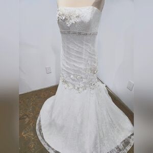 David's Bridal Oleg Cassini Lace Mermaid